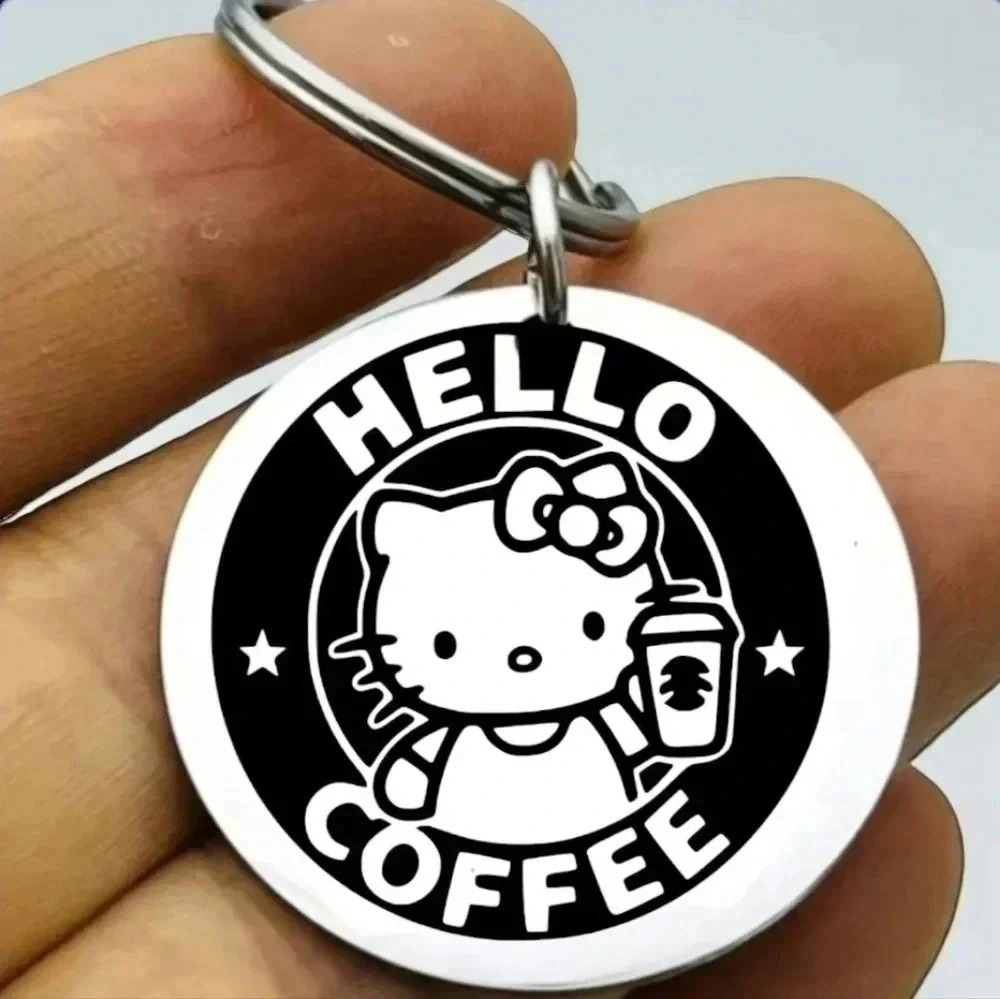 Kelli kitty coffee Hot Keychain